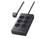 UGREEN Listwa zasilająca S622 6xAC + 3xUSB + USB-C GaN 1.5m czarna - 1501493 - zdjęcie 2